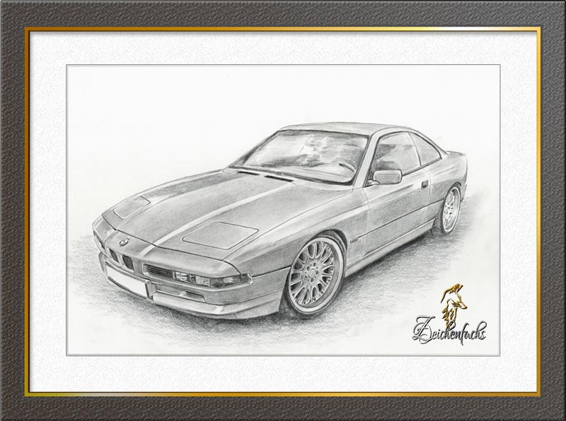 BMW Zeichnung, BMW Bleistiftzeichnung