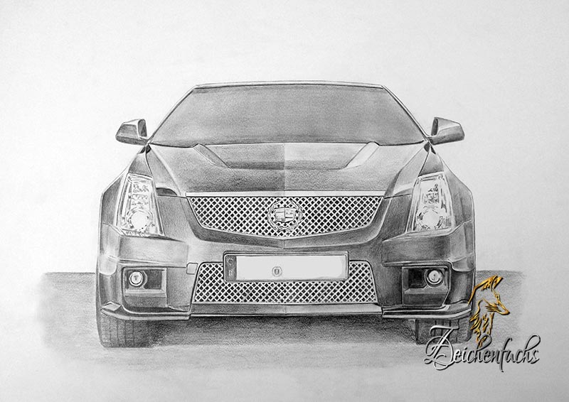 Zeichnung Cadillac CTS V